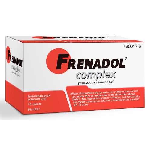 FRENADOL COMPLEX GRANULADO PARA SOLUCION ORAL , 10 sobres