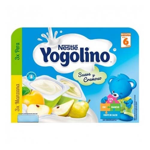 Nestle yogolino suave y cremoso (100 g 6 tarrina pera y manzana)