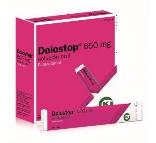 DOLOSTOP 650 MG SOLUCION ORAL, 10 sobres