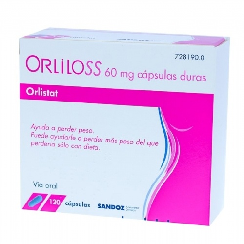 ORLILOSS 60 MG CAPSULAS DURAS, 120 cápsulas