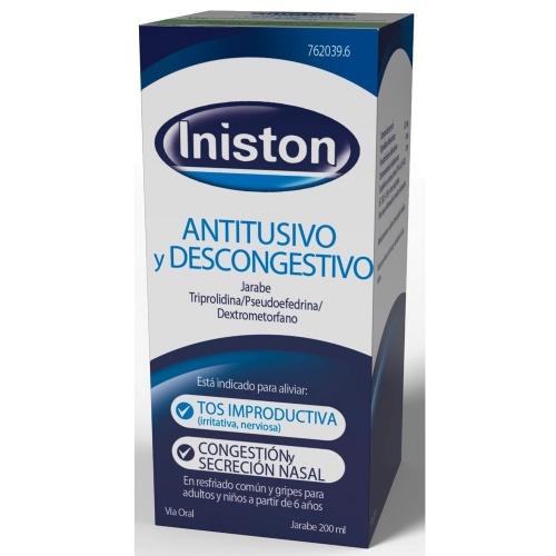 INISTON TOS Y CONGESTION JARABE , 1 frasco de 200 ml