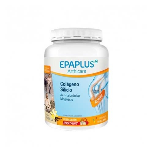 Epaplus colageno + silicio + hialuronico + magnesio polvo 1 envase 326,86 g sabor vainilla - + magne