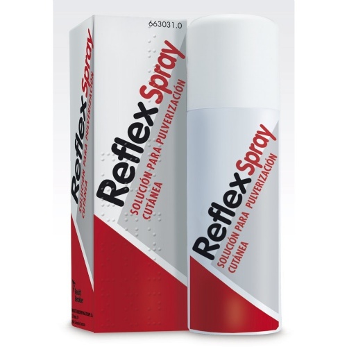 REFLEX SPRAY SOLUCIÓN PARA PULVERIZACIÓN CUTÁNEA, 1 frasco de 130 ml