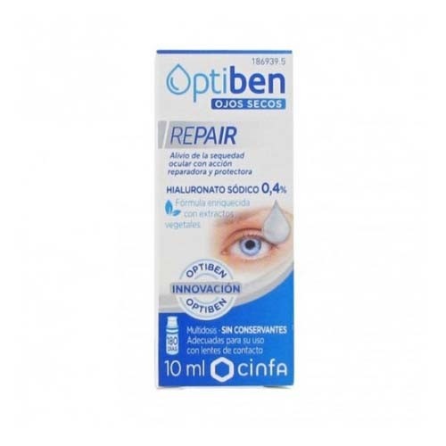 Optiben ojos secos repair (1 frasco 10 ml)