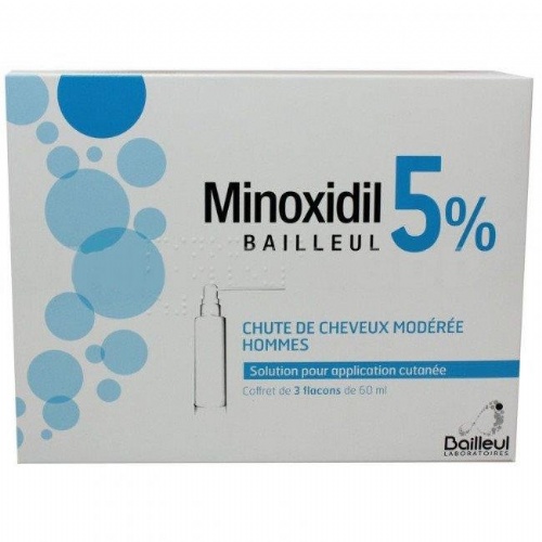 MINOXIDIL BIORGA 50 MG/ML SOLUCION CUTANEA , 3 frascos de 60 ml y 3 accionadores con boquilla y 2 ac