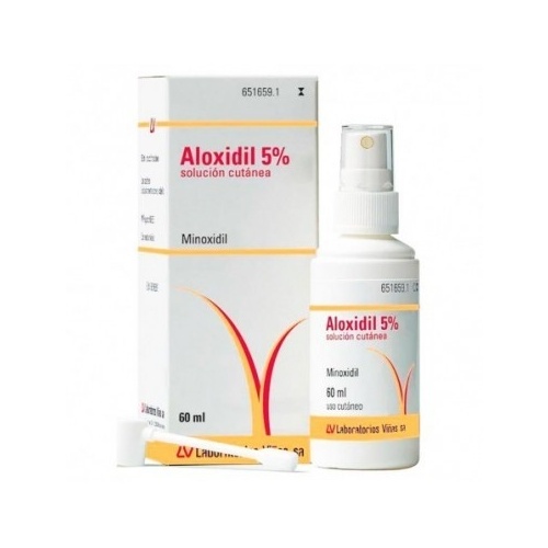 ALOXIDIL 50 mg/ml  SOLUCION CUTANEA, 1 frasco de 60 ml