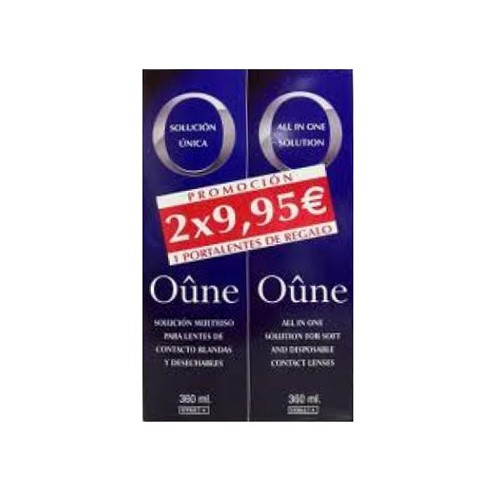 Oûne solucion unica lentes de contacto blandas (2 envases 360 ml)