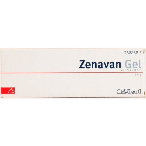 ZENAVAN 50 MG/G GEL , 1 tubo de 60 g