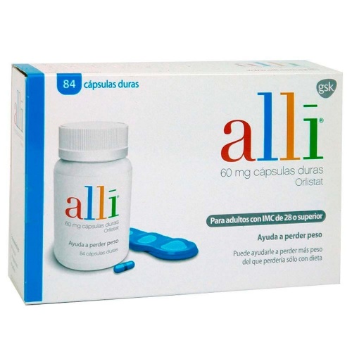 ALLI 60 mg CAPSULAS DURAS, 84 cápsulas