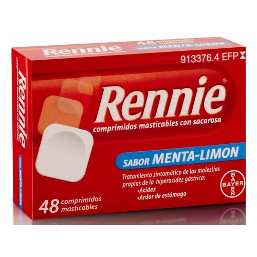 RENNIE 680 MG/80 MG COMPRIMIDOS MASTICABLES CON SACAROSA , 48 comprimidos