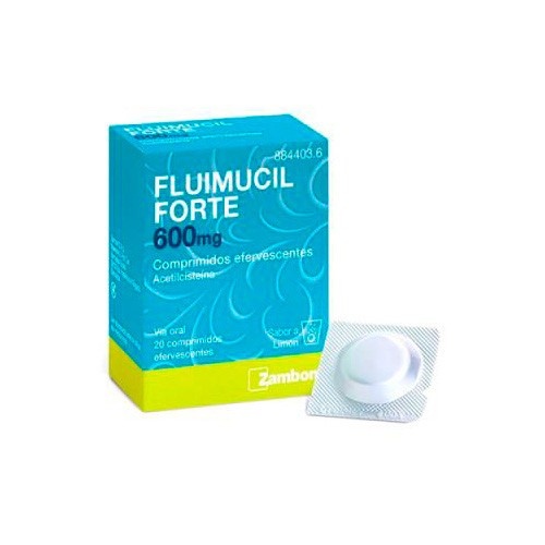 FLUIMUCIL FORTE 600 mg COMPRIMIDOS EFERVESCENTES , 20 comprimidos