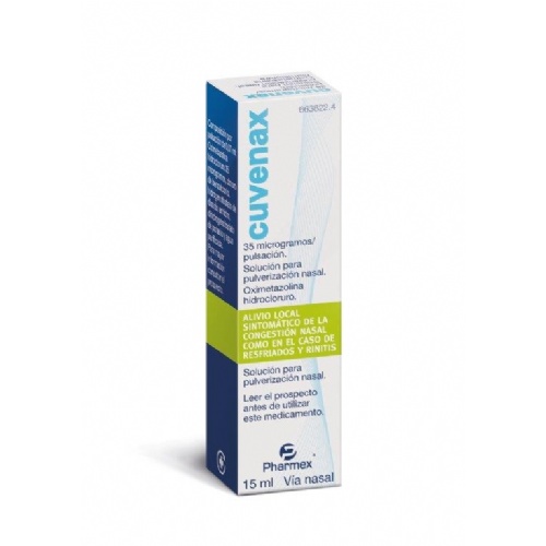 CUVENAX 35 microgramos/PULSACION SOLUCION PARA PULVERIZACION NASAL, 1 frasco de 15 ml