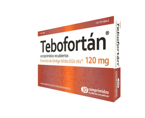 TEBOFORTAN 120 MG COMPRIMIDOS RECUBIERTOS CON PELICULA , 30 comprimidos