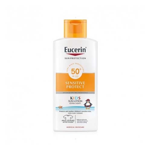 Eucerin sun protection 50+ locion infantil - sensitive protect (1 envase 400 ml)