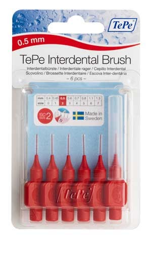 Cepillo interdental tepe 0.5 mm rojo