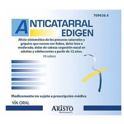 ANTICATARRAL EDIGEN POLVO PARA SOLUCION ORAL , 10 sobres