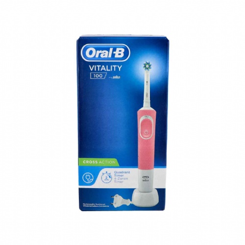 Cepillo dental electrico recargable - oral-b vitality pro (1 unidad + 2 recambios color lila)