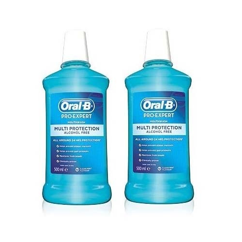 Oral-b colutorio pro expert proteccion profesion  2 envases 500 ml pack