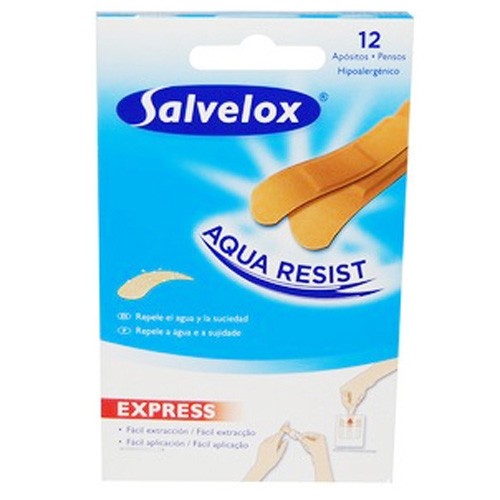 Salvelox aqua resist - aposito adhesivo express (2 tamaños 12 u)