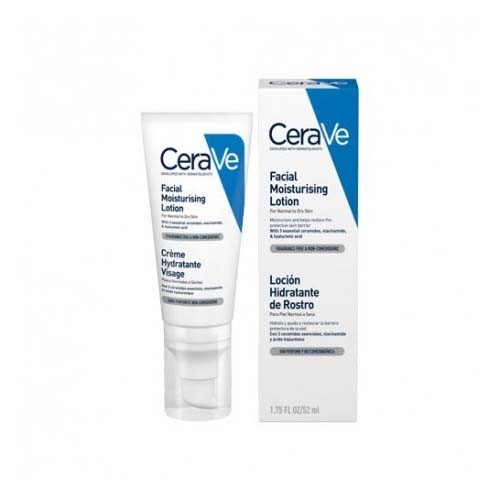 Cerave locion hidratante de rostro piel normal (1 envase 52 ml)