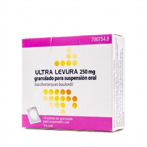 ULTRA-LEVURA 250 MG POLVO PARA SUSPENSION ORAL, 10 sobres