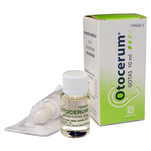 OTOCERUM  GOTAS OTICAS EN SOLUCION , 1 frasco de 10 ml