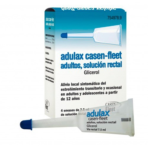 ADULAX 7,5  G SOLUCIÓN RECTAL , 4 enemas de 7,5 ml