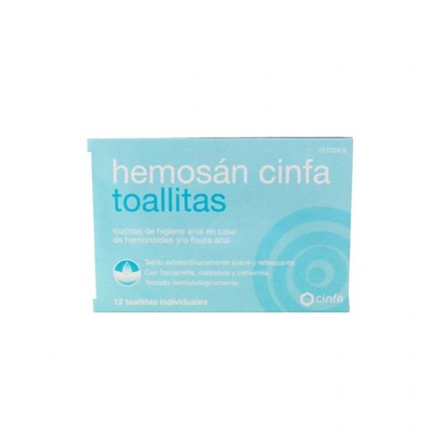 Hemosan cinfa (12 toallitas)