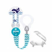 Broche para chupete y cubierta de proteccion mam clip it! & cover 1 unidad color azul - mam clip it!