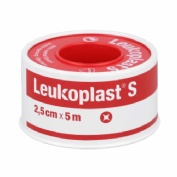 Esparadrapo - leukoplast (1 unidad 5 m x 2,5 cm color blanco)