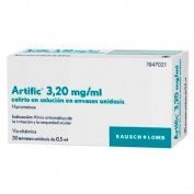 ARTIFIC 3,20 mg/ml COLIRIO EN SOLUCION EN ENVASE  UNIDOSIS , 30 envases unidosis de 0,5 ml